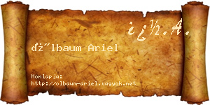Ölbaum Ariel névjegykártya